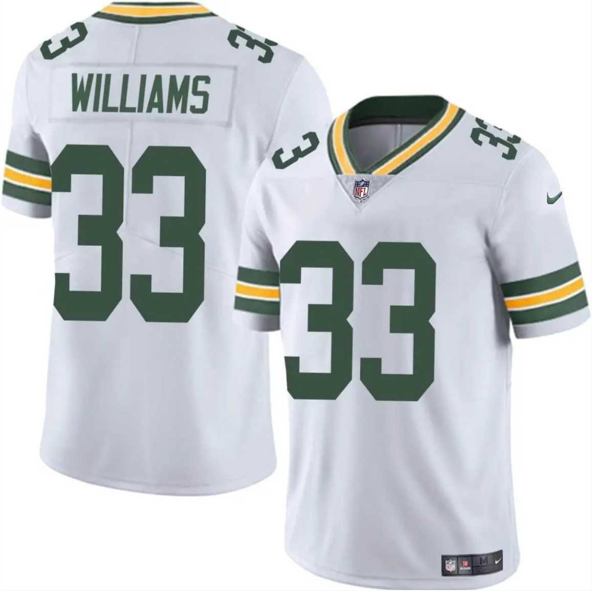 Men & Women & Youth Green Bay Packers #33 Evan Williams White Vapor Untouchable Limited Stitched Jersey Dzhi->cincinnati bengals->NFL Jersey